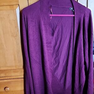 Elegant Women's Purple Cardigan by Lands' End